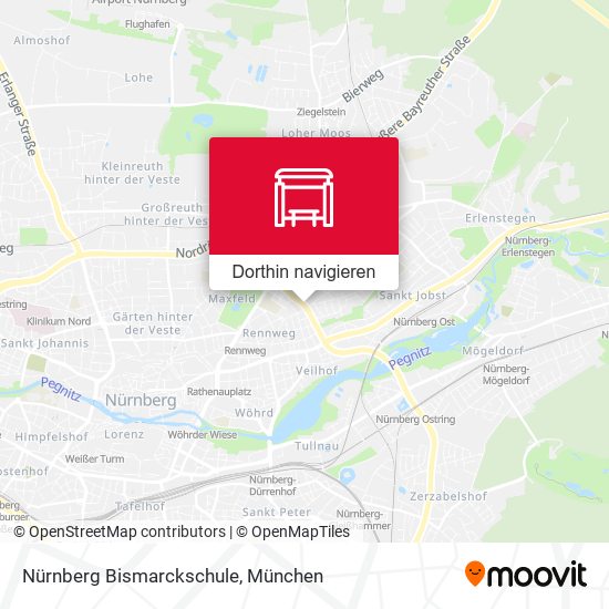 Nürnberg Bismarckschule Karte