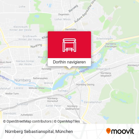 Nürnberg Sebastianspital Karte