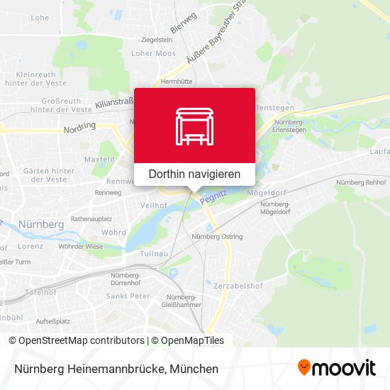 Nürnberg Heinemannbrücke Karte