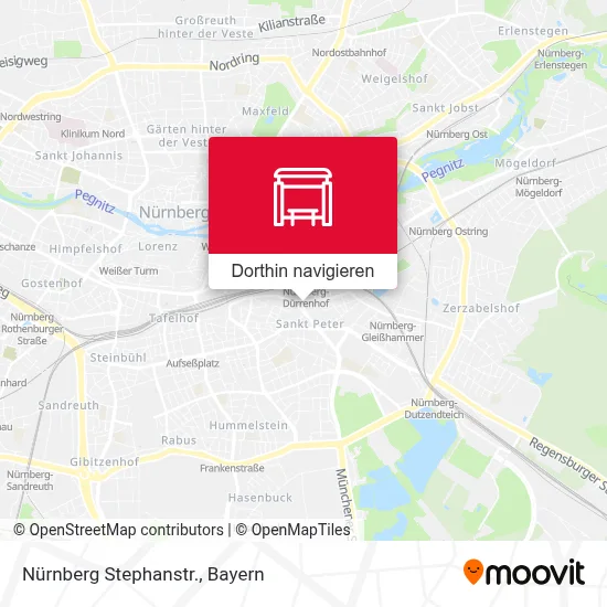 Nürnberg Stephanstr. Karte