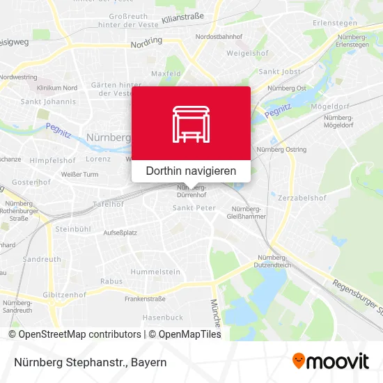 Nürnberg Stephanstr. Karte