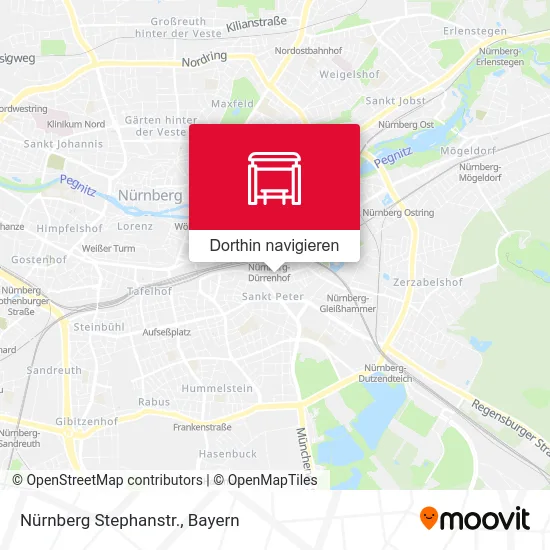 Nürnberg Stephanstr. Karte