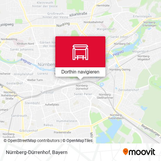Nürnberg-Dürrenhof Karte
