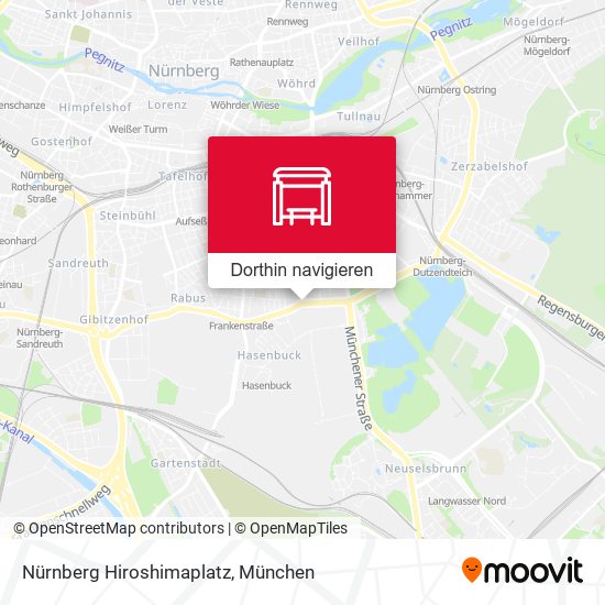 Nürnberg Hiroshimaplatz Karte