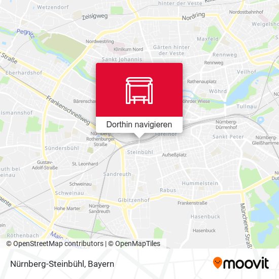 Nürnberg-Steinbühl Karte