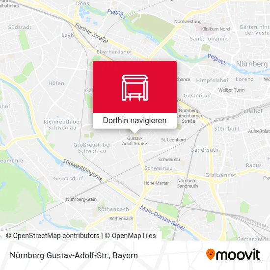 Nürnberg Gustav-Adolf-Str. Karte