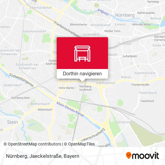 Nürnberg, Jaeckelstraße Karte