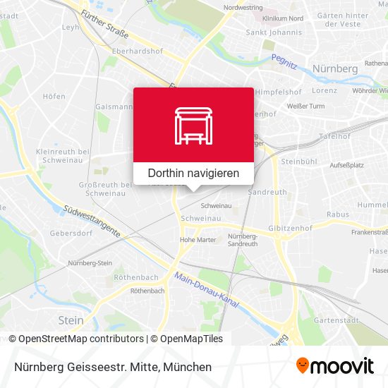 Nürnberg Geisseestr. Mitte Karte