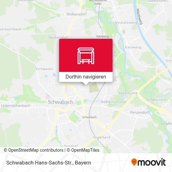 Schwabach Hans-Sachs-Str. Karte