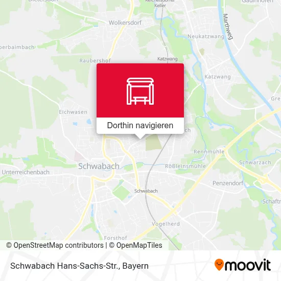 Schwabach Hans-Sachs-Str. Karte