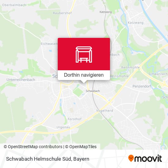 Schwabach Helmschule Süd Karte