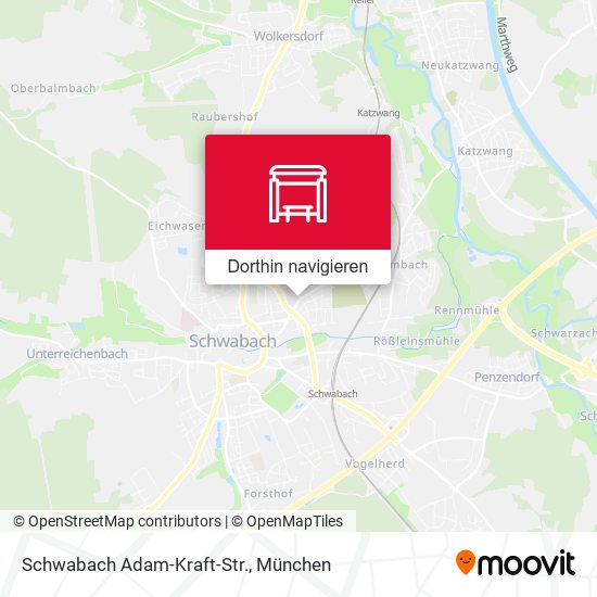 Schwabach Adam-Kraft-Str. Karte