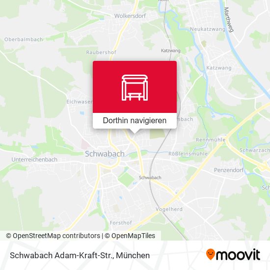 Schwabach Adam-Kraft-Str. Karte