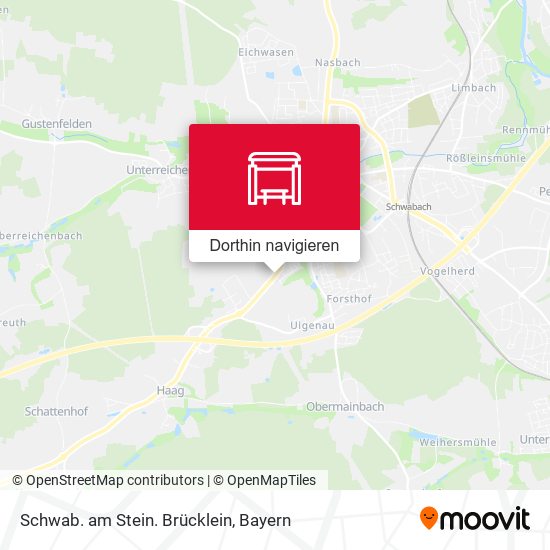 Schwab. am Stein. Brücklein Karte