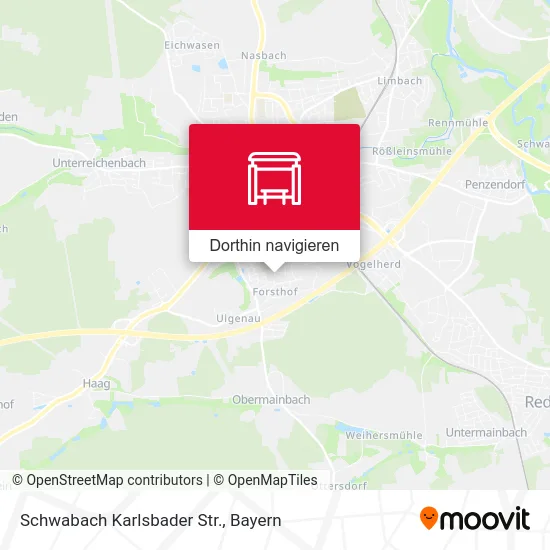 Schwabach Karlsbader Str. Karte