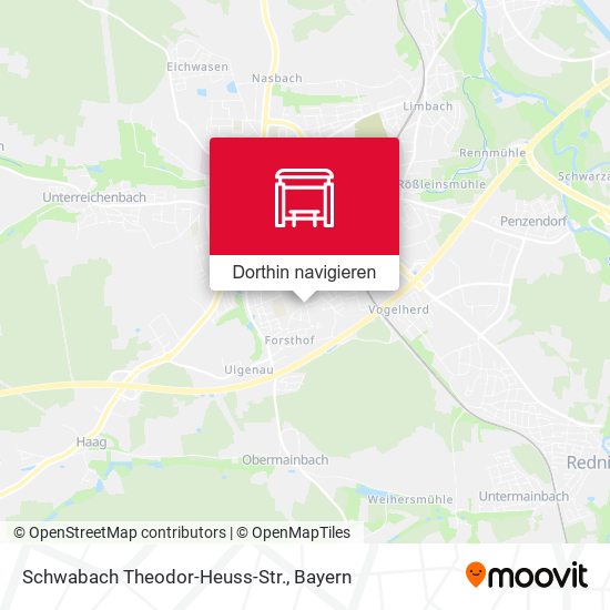 Schwabach Theodor-Heuss-Str. Karte