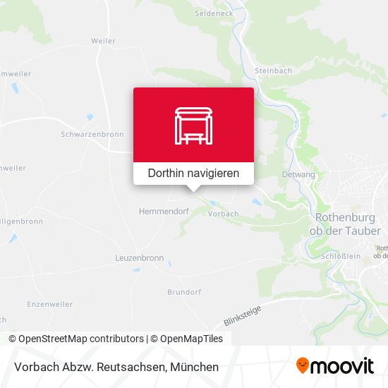 Vorbach Abzw. Reutsachsen Karte