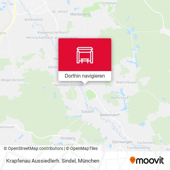Krapfenau Aussiedlerh. Sindel Karte