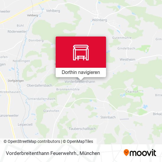 Vorderbreitenthann Feuerwehrh. Karte