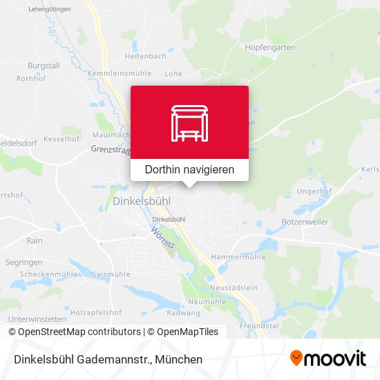 Dinkelsbühl Gademannstr. Karte