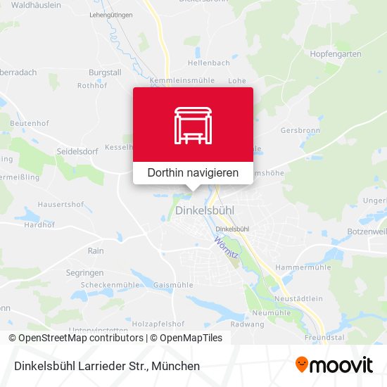Dinkelsbühl Larrieder Str. Karte
