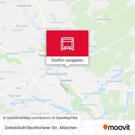 Dinkelsbühl Bechhofener Str. Karte