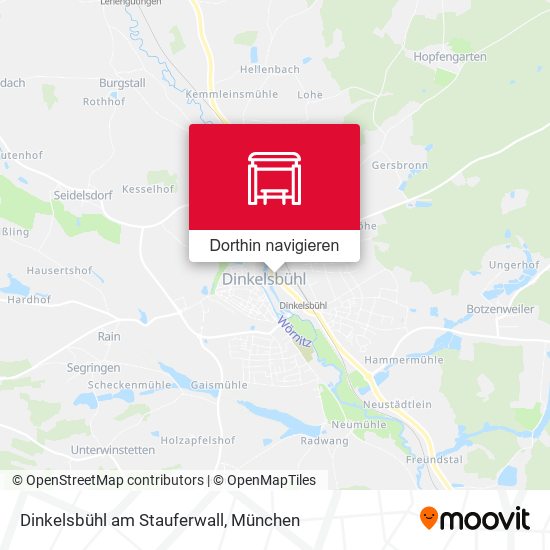 Dinkelsbühl am Stauferwall Karte