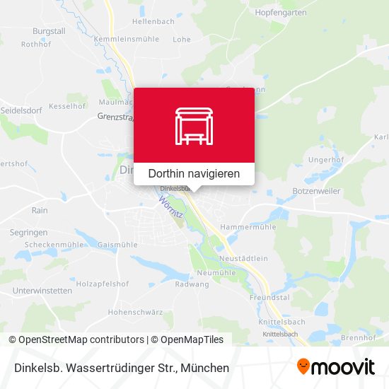 Dinkelsb. Wassertrüdinger Str. Karte