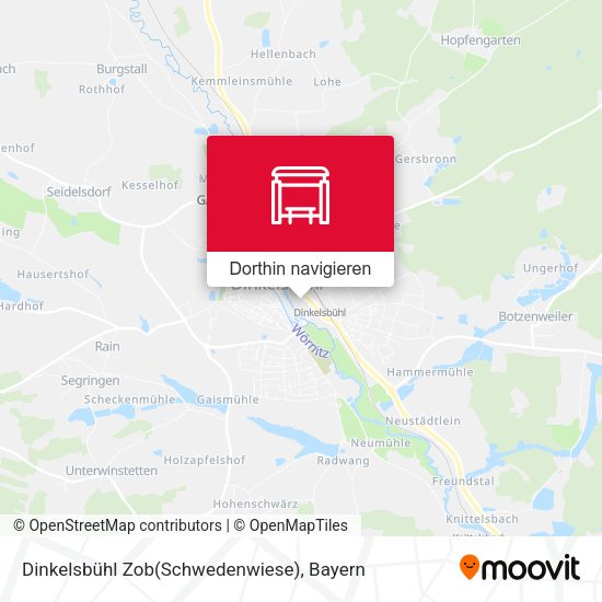 Dinkelsbühl Zob(Schwedenwiese) Karte
