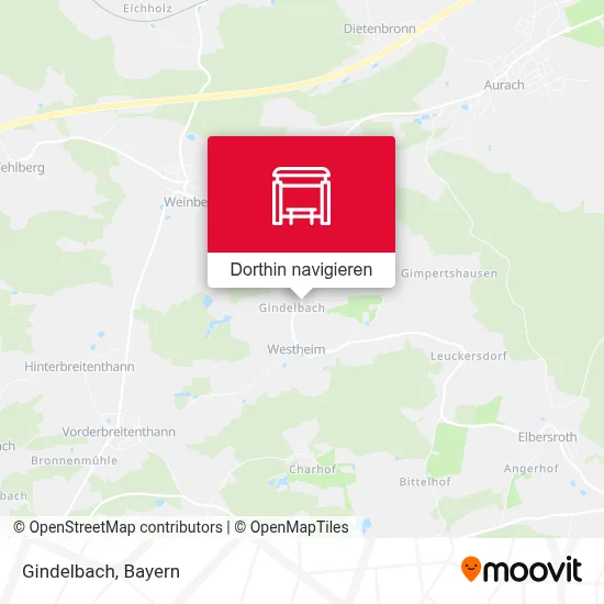 Gindelbach Karte