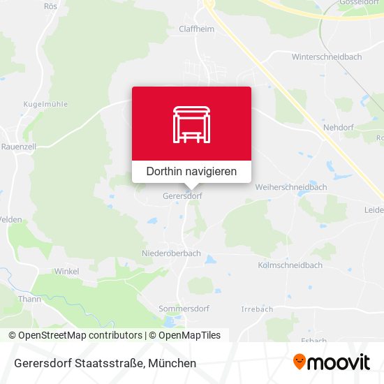 Gerersdorf Staatsstraße Karte