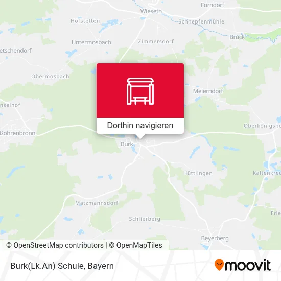 Burk(Lk.An) Schule Karte