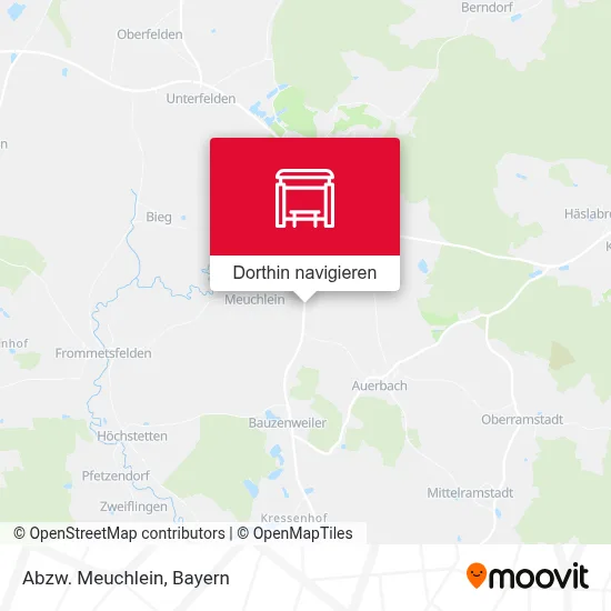 Abzw. Meuchlein Karte