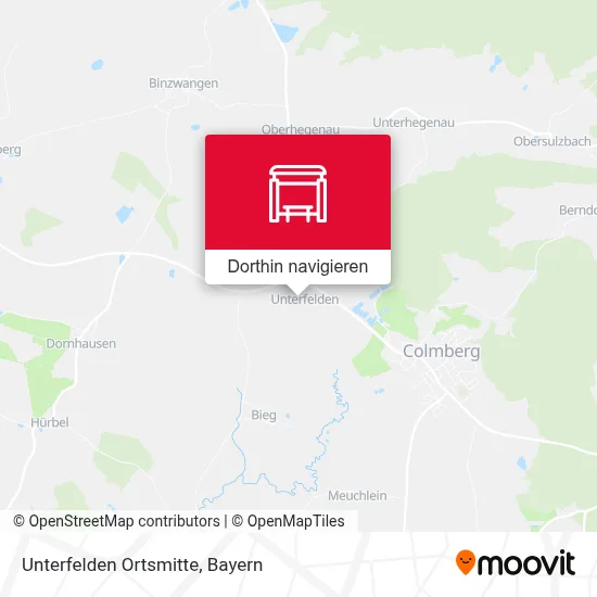 Unterfelden Ortsmitte Karte