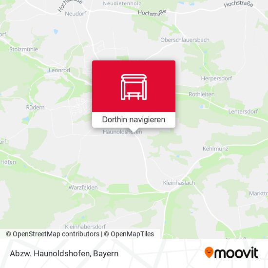 Abzw. Haunoldshofen Karte