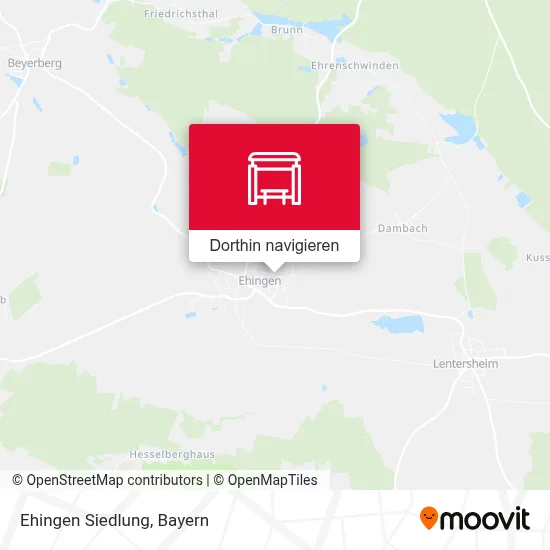 Ehingen Siedlung Karte