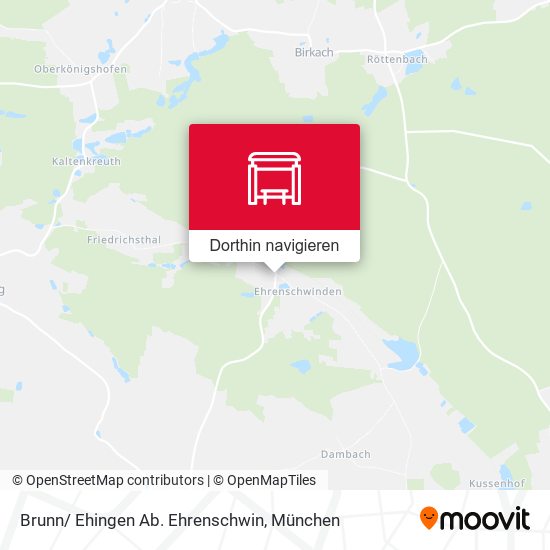 Brunn/ Ehingen Ab. Ehrenschwin Karte