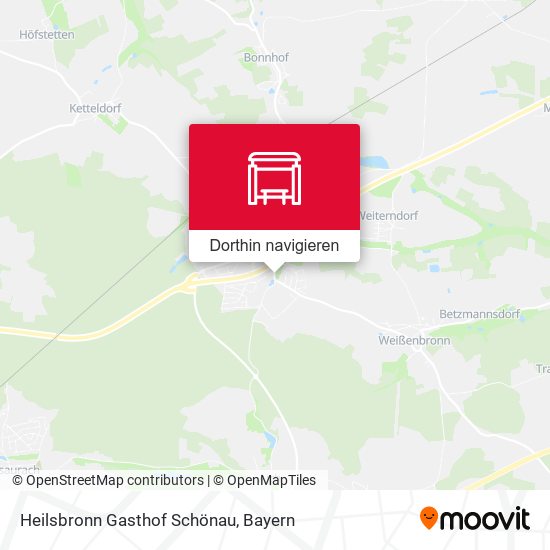 Heilsbronn Gasthof Schönau Karte