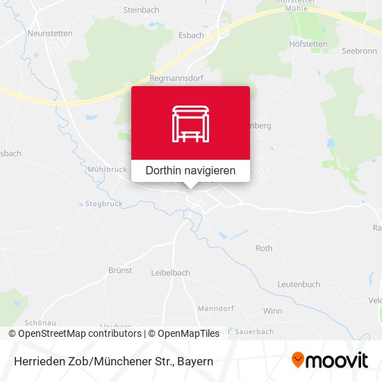 Herrieden Zob/Münchener Str. Karte