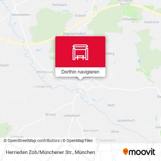 Herrieden Zob/Münchener Str. Karte