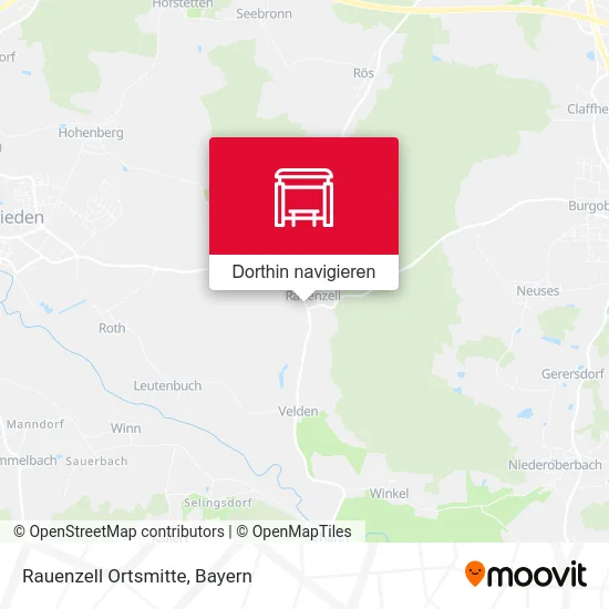 Rauenzell Ortsmitte Karte