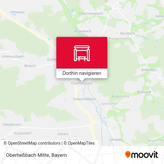 Oberheßbach Mitte Karte