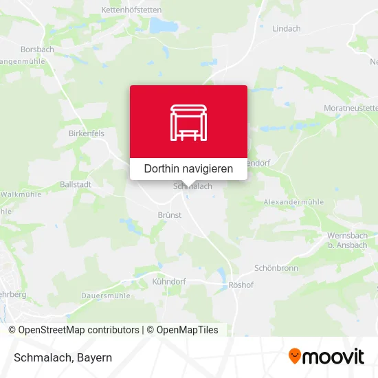 Schmalach Karte