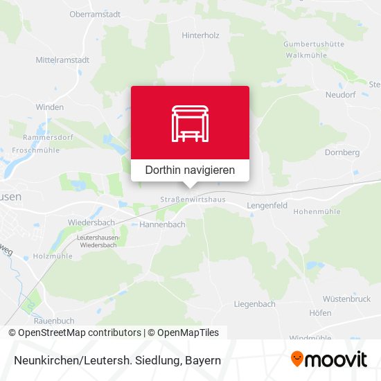 Neunkirchen/Leutersh. Siedlung Karte