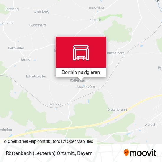 Röttenbach (Leutersh) Ortsmit. Karte