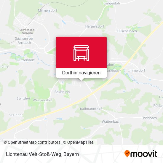 Lichtenau Veit-Stoß-Weg Karte