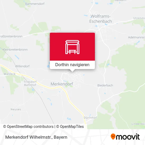 Merkendorf Wilhelmstr. Karte