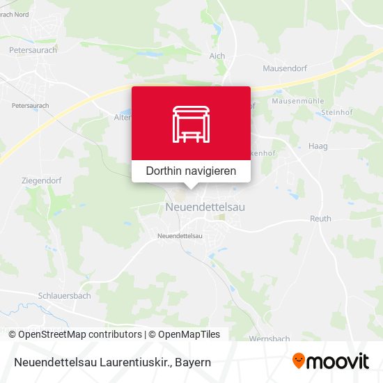 Neuendettelsau Laurentiuskir. Karte