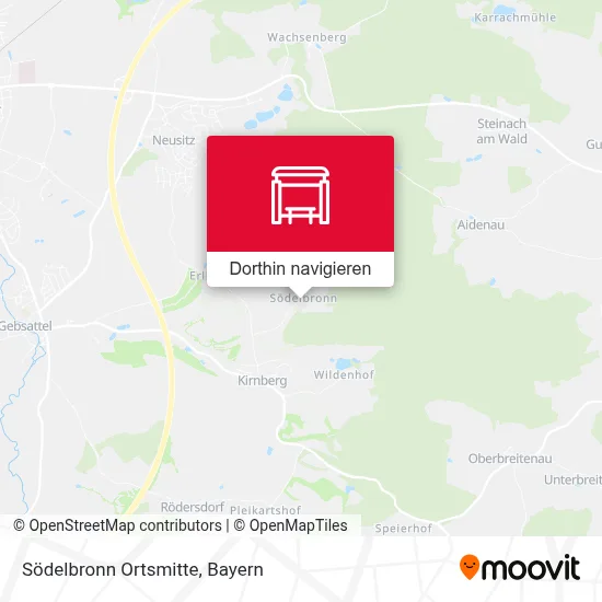 Södelbronn Ortsmitte Karte