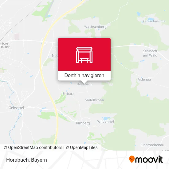 Horabach Karte